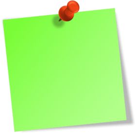 green post it note png