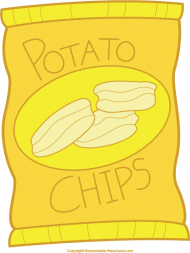 Download Otato Chips Clipart Snack - Potato Chips Bag Clip Art Png ...