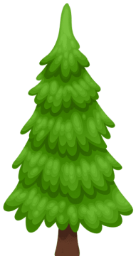 animated evergreen trees