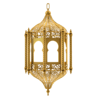 Golden Ramadan Sale With Lantern