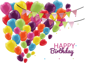 Download Raphic Free Download Birthday Customs And Celebrations Happy Birthday Template Balloons Png Free Png Images Toppng