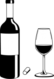 Download Raphic Free Download Collection Of Black And White Alcohol Clipart Black And White Png Free Png Images Toppng