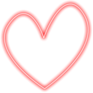 Red Heart Neon Corazon Rojo Vermelho Sticker Freetoedit - Coração Png ...