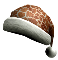 Download Roblox Santa Hat With Giraffe Print Png Free Png Images Toppng - giraffe hat roblox