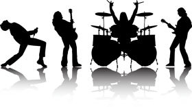 Download rock band silhouette png - Free PNG Images | TOPpng