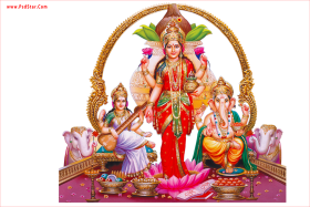Download Saraswati Laxmi Maa And Ganesh Full Hd Laxmi Mata Png Free Png Images Toppng