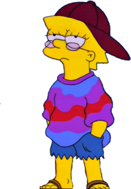 lisa simpson tumblr black and white