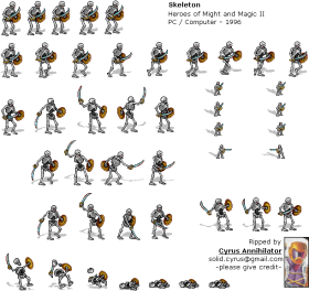 Download skeleton sprite sheet png - Free PNG Images | TOPpng