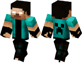 Download Skin Minecraft Pe Herobrine Png Free Png Images Toppng