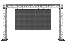 Download stage truss png banner transparent - led video wall truss png