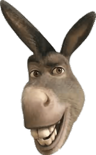 Download Sticker Donkeyface Freetoedit Report Donkey From - shrek transparent roblox