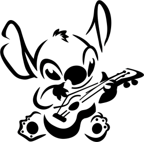Download Download Svg Black And White Stock A Lilo And Stitch Birthday Lilo And Stitch Stencil Png Free Png Images Toppng