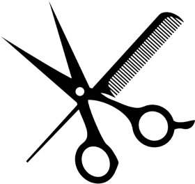 Download Svg Transparent Download And Comb Simons Hair Shop Hair Salon Scissors Clipart Png Free Png Images Toppng
