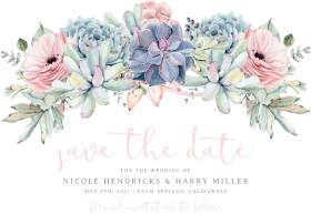 save the date flores