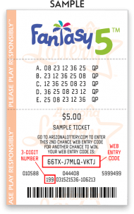 Download The Arizona Lottery Recommends Entering Your Web Entry
