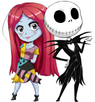 Download The Nightmare Before Christmas Jack And Sally Vector Png Free Png Images Toppng