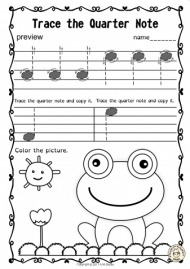 download tracing music notes worksheets for spring trace music notes worksheet png free png images toppng