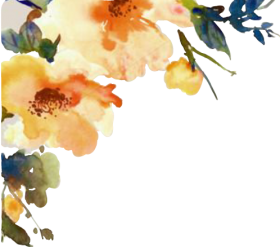 Download Watercolor Flower Cornerdesign Flor Flores Fall Autumn Autumn Png Flower Watercolor Png Free Png Images Toppng