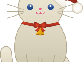 Download Whiskers Clipart Kawaii Cat Cute Cartoon Christmas Cat Png Free Png Images Toppng
