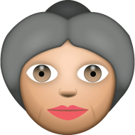 Download White Grandma Emoji Emoji Grandma And Grandpa Png Free Png Images Toppng