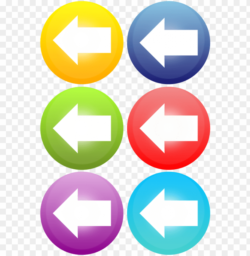 Multicolored arrow icons