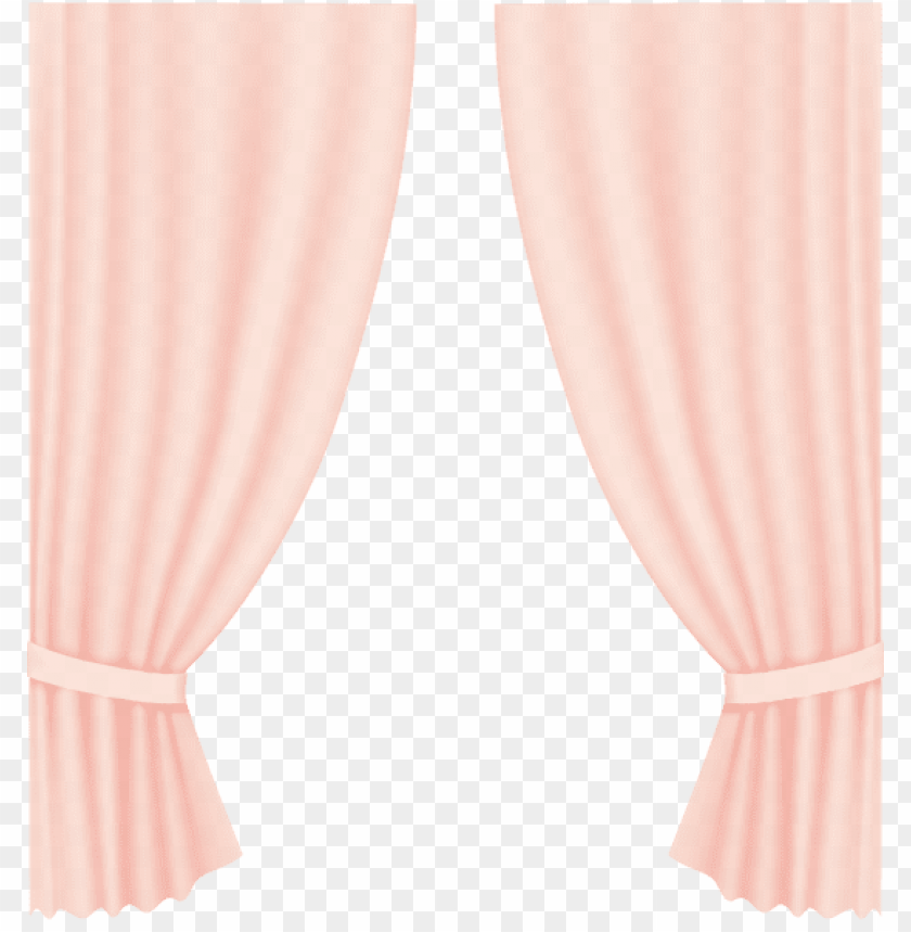 pink color curtain