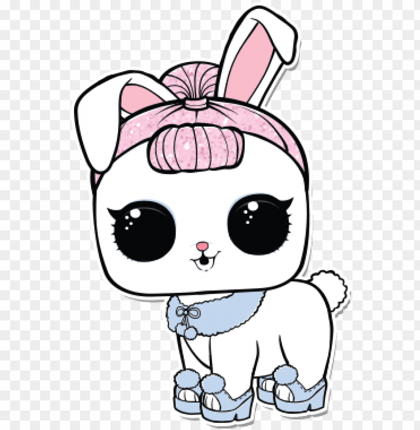001 Crystal Bunny Lol Pets Coloring Pages Png Image With Transparent Background Toppng