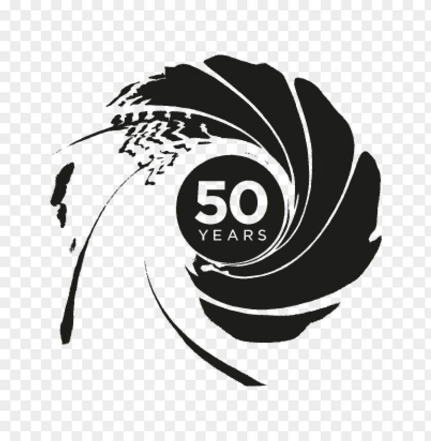  007 50th Anniversary Vector Logo Free Download - 462679