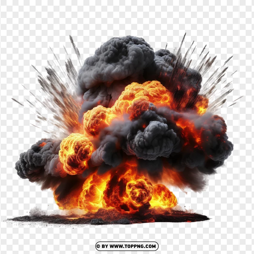 High-impact Explosion Image PNG Transparent Background