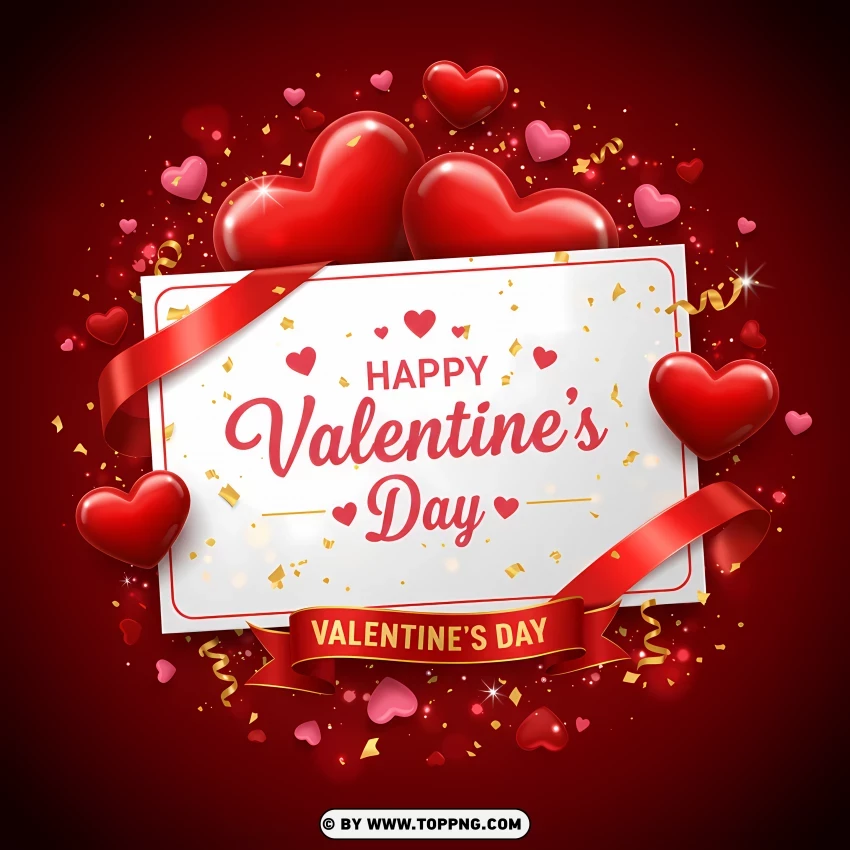 Valentines Day Love Celebration Poster Hd PNG Transparent Background