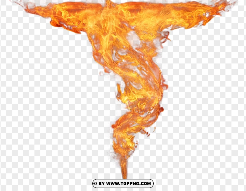 Blazing Fire Tornado In Urban Scene PNG Transparent Background