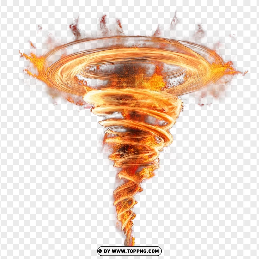 Wildfire Spiral Tornado PNG Transparent Background