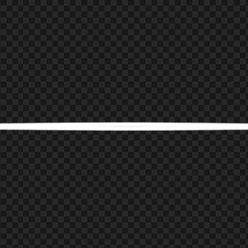 Straight Horizontal White Line PNG Transparent Background