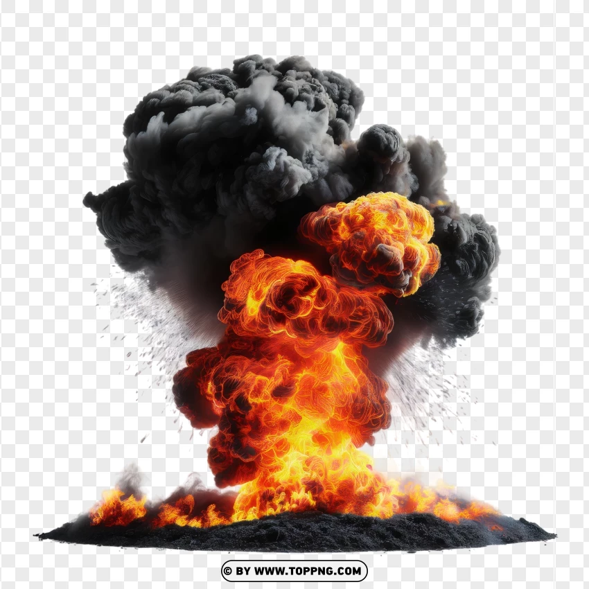 High-impact Explosion Effect PNG Transparent Background