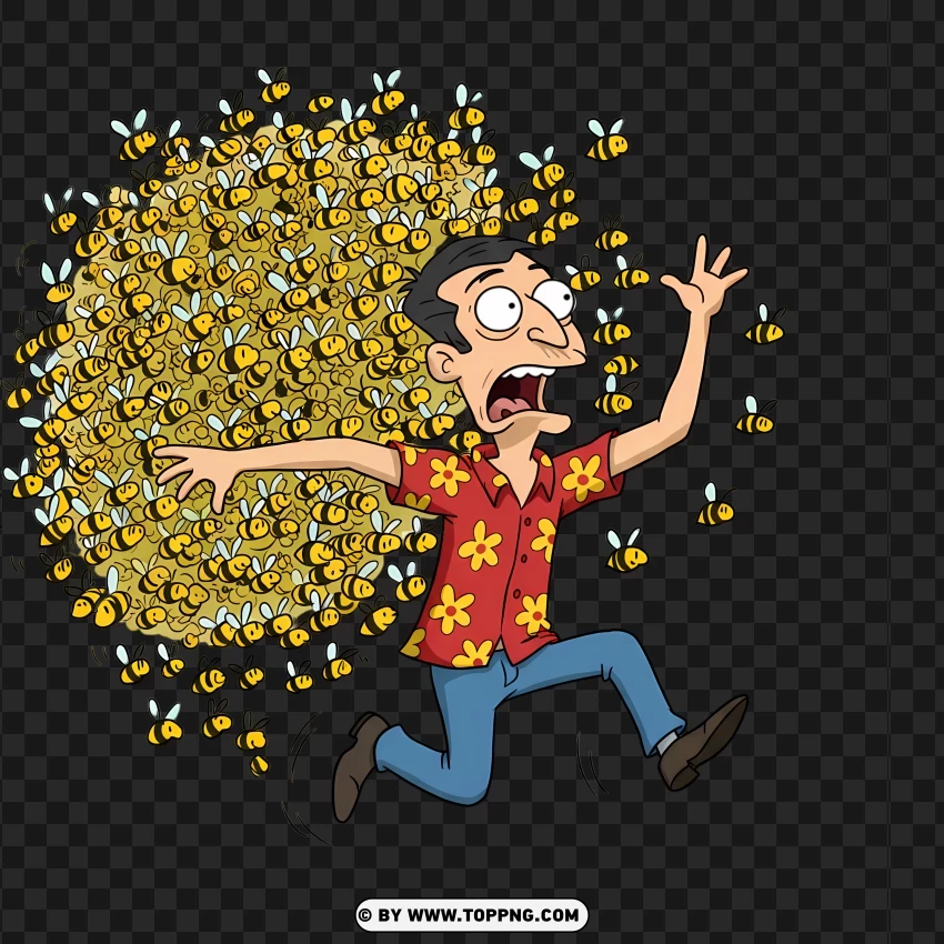 Glenn Quagmire Running Through A Glitter PNG Transparent Background