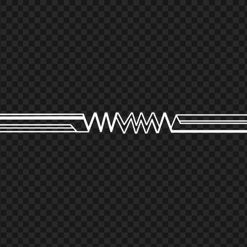 Zigzag Horizontal White Line Abstract PNG Transparent Background