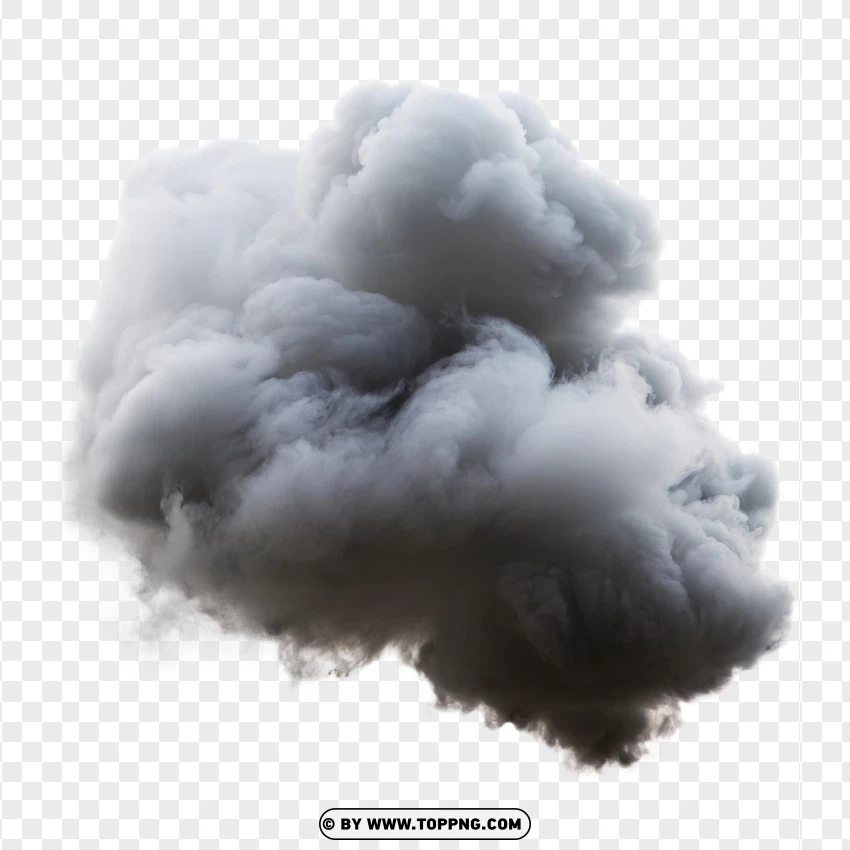 Cumulus Cloud In Bright White PNG Transparent Background