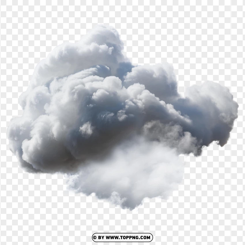 Layered Cloud With Soft Edges PNG Transparent Background