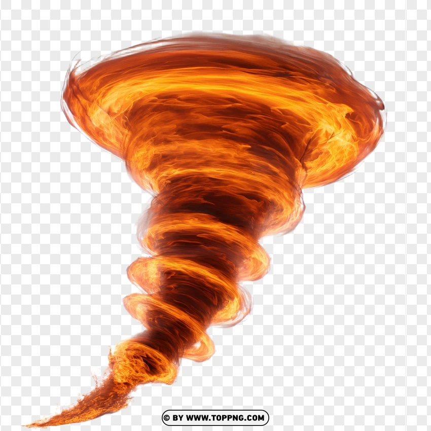 Spiral Fire Whirl PNG Transparent Background