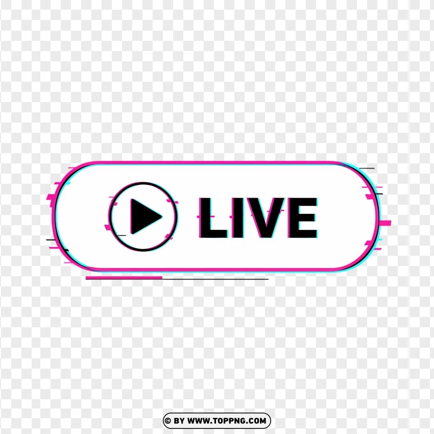 Tiktok Play Button Icon PNG Transparent Background