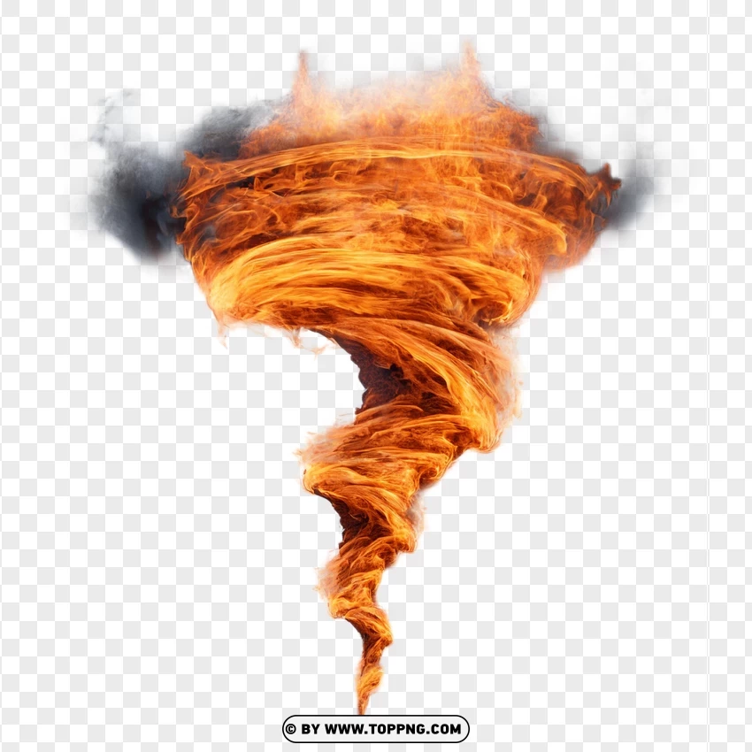 Cyclone Of Flames And Smoke PNG Transparent Background