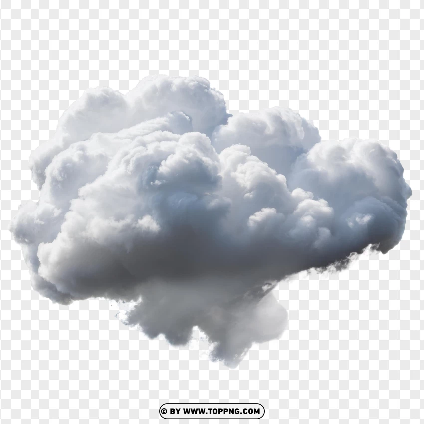 Smooth White Cloud Effect PNG Transparent Background