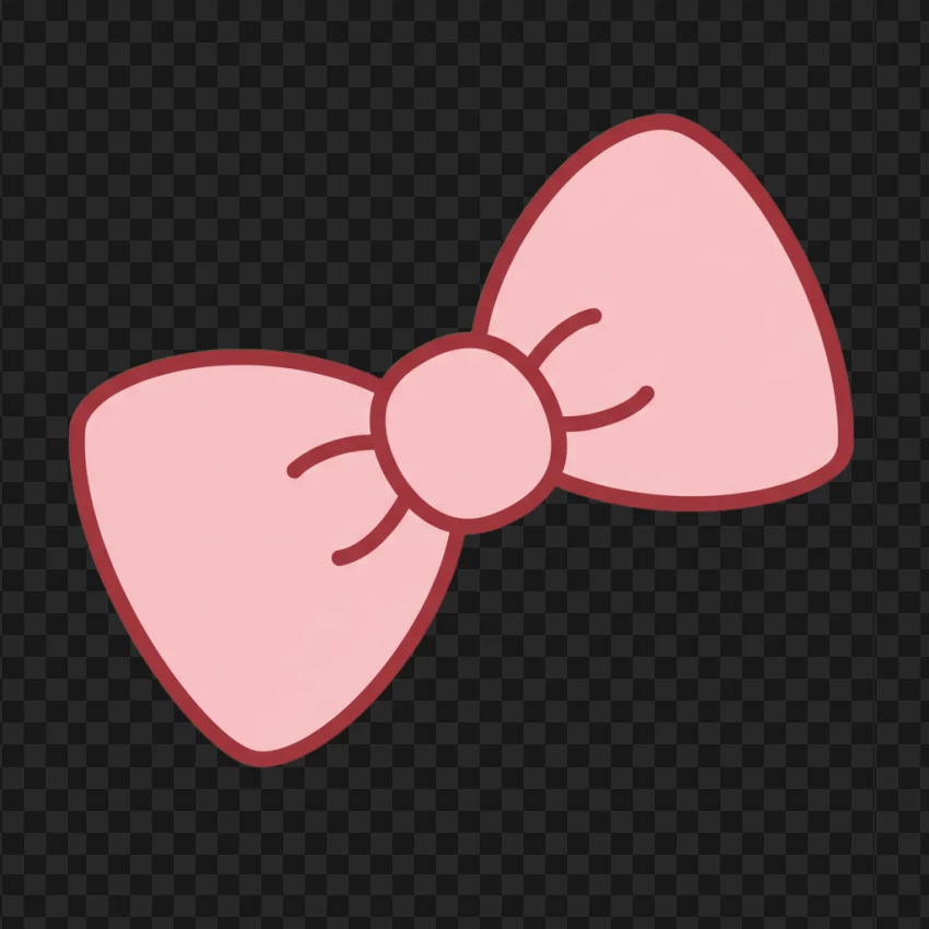 Hello Kitty Light Pink Bow PNG Transparent Background