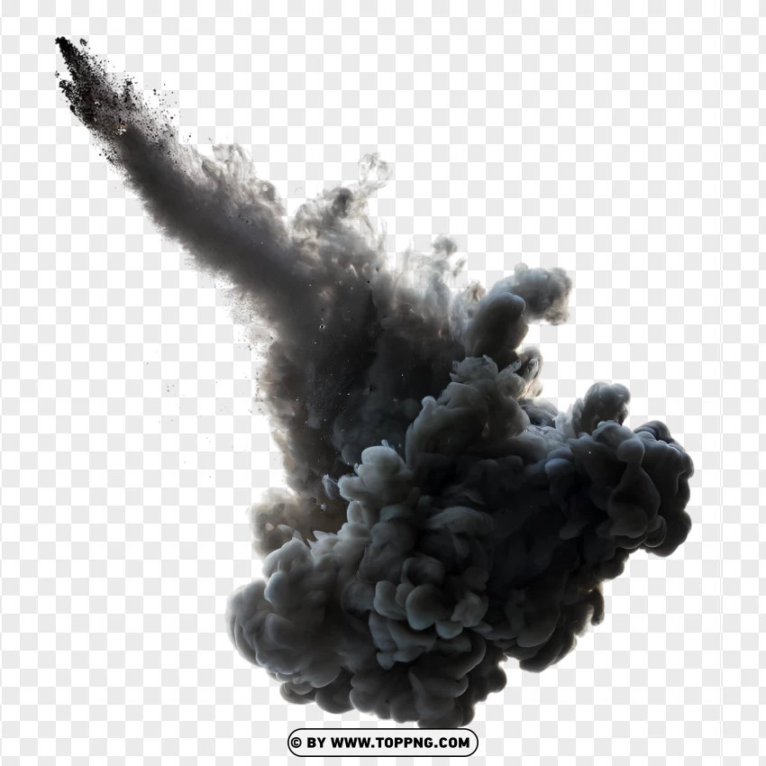 Dynamic Explosion Smoke PNG Transparent Background