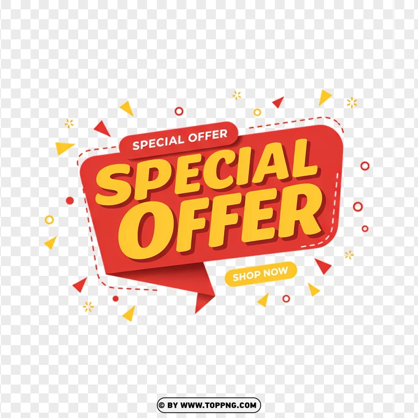 Special Offer Sticker For Discounts PNG Transparent Background