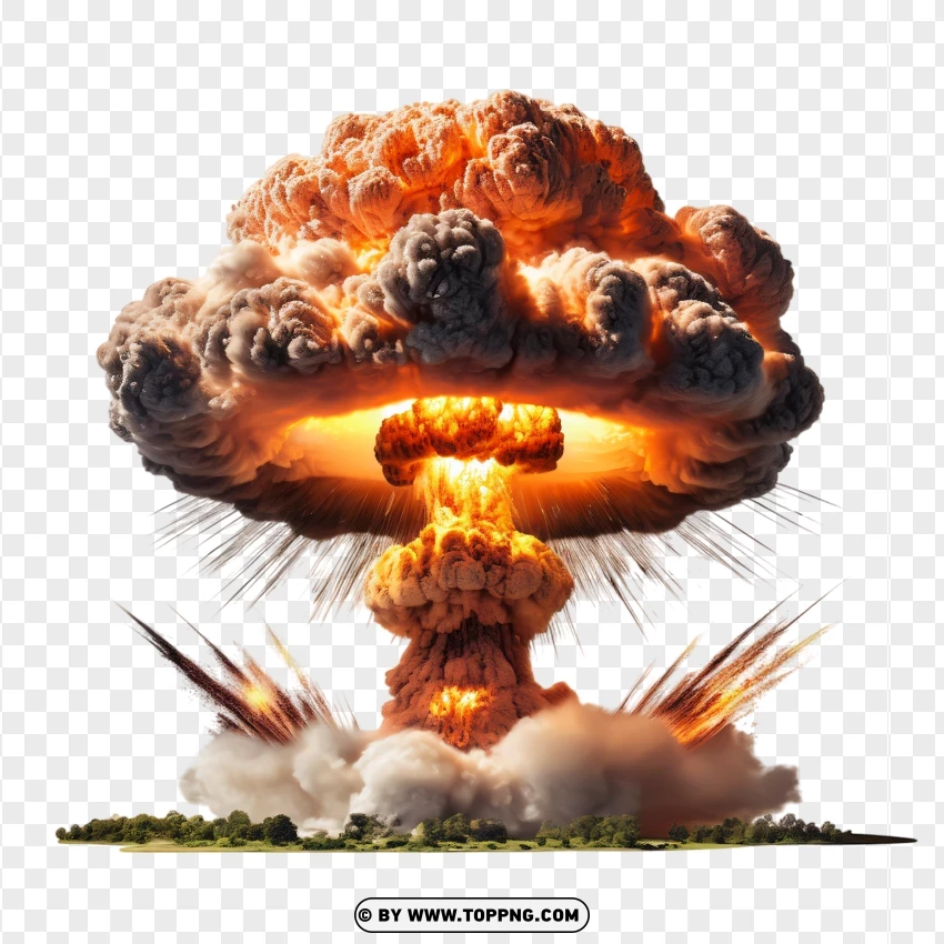 Mushroom Cloud Explosion Effect On Hd PNG Transparent Background