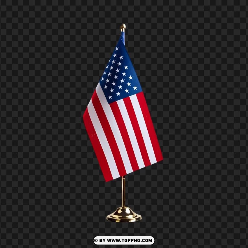 Desk Flag Of The United States PNG Transparent Background