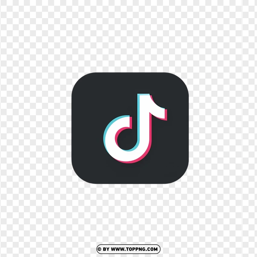 Tiktok Logo Icon PNG Transparent Background