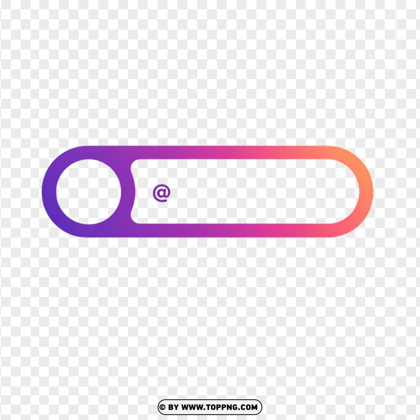 Gradient Instagram Name Label PNG Transparent Background