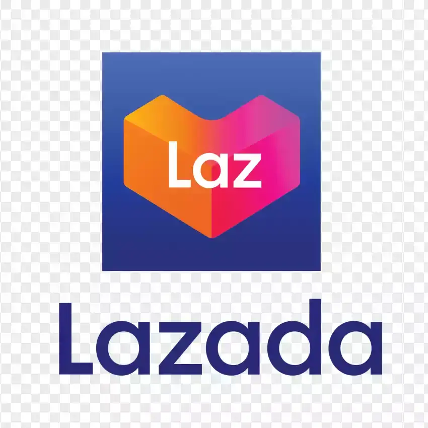 Lazada Laz Square Blue Icon PNG Transparent Background